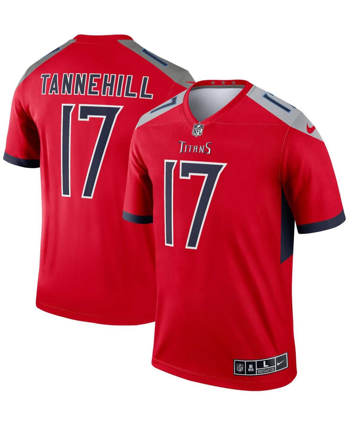 Men Tennessee Titans #17 Ryan Tannehill Nike Red Inverted Legend NFL Jersey